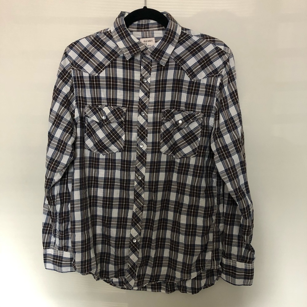 FINAL PRICE 🚨 | Old Navy Plaid Casual Button Down